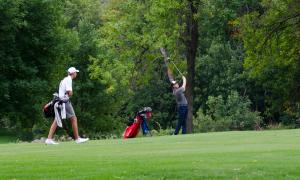 Golfing at the 2017 Bobcat North Dakota Open